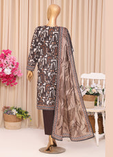 HZ Textiles Premium Printed Khaddar 3 Piece Unstitched Suit HZ25PPK PKP-1318